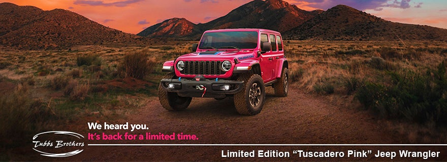 Tuscadero Pink Jeep Wrangler